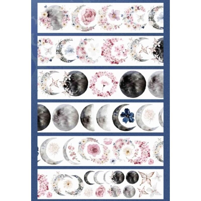 MHLマステ祝月亮睡得愉快 5cm×10M(100cmループ)PET