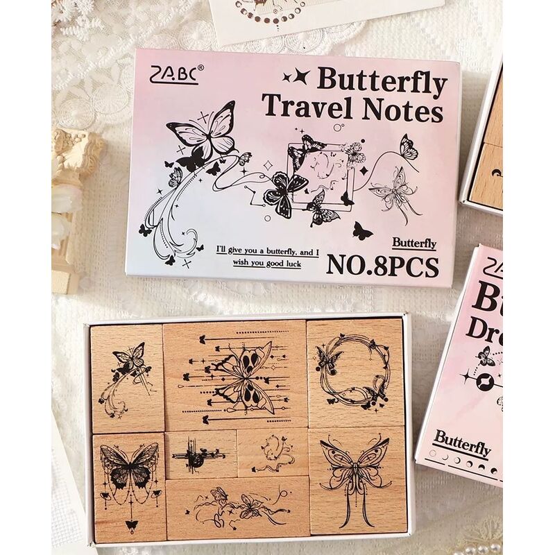 【スタンプ】蝶旅笔记8種類セット