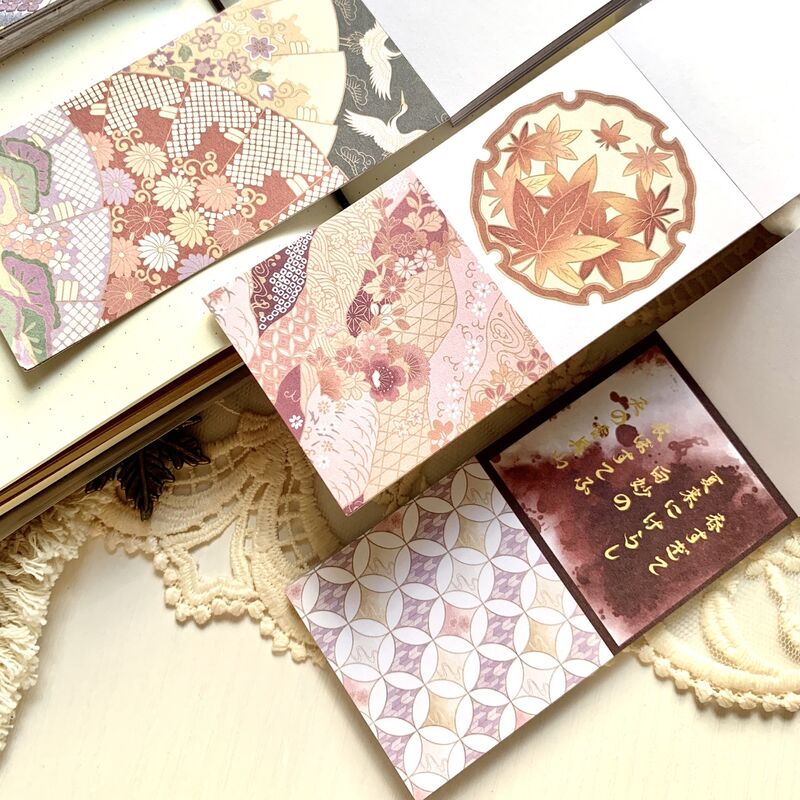 QYstudio9月新作 和素材ブック第二弾(5×10cm)50PC
