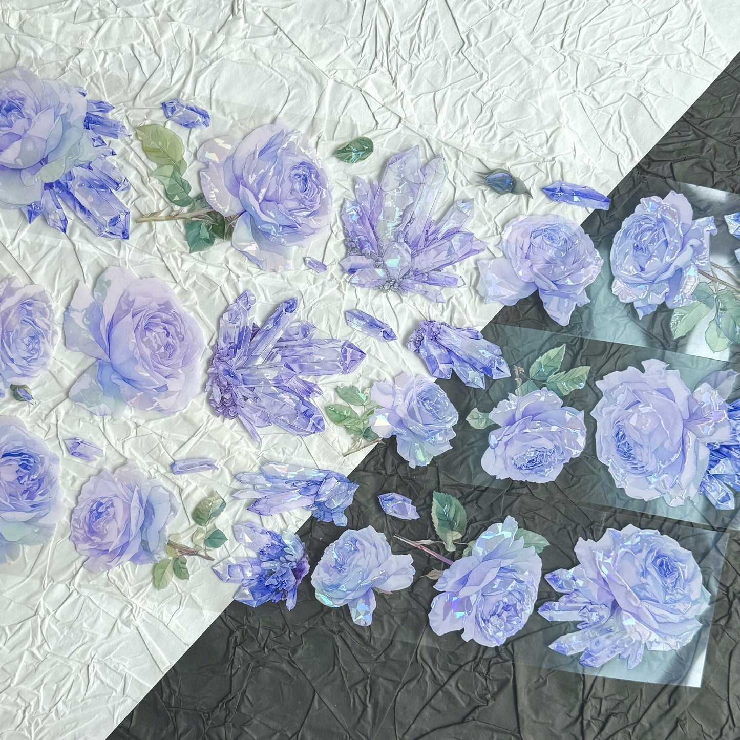 QYマステ11月新作Amethyst(紫水晶) 6cm×5M 貝殻光