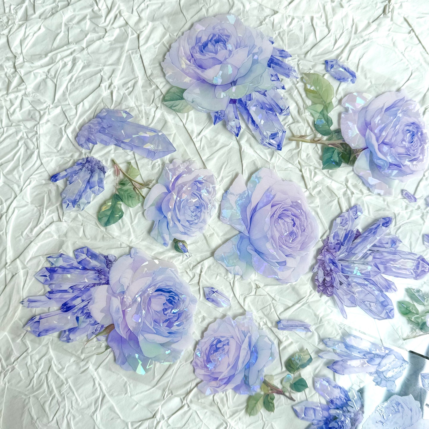 QYマステ11月新作Amethyst(紫水晶) 6cm×5M 貝殻光