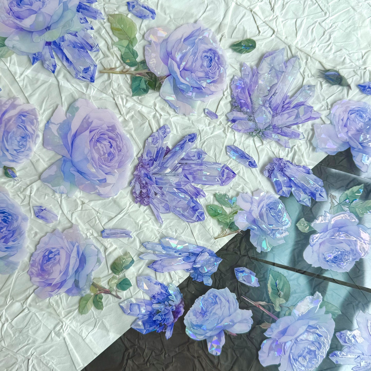 QYマステ11月新作Amethyst(紫水晶) 6cm×5M 貝殻光