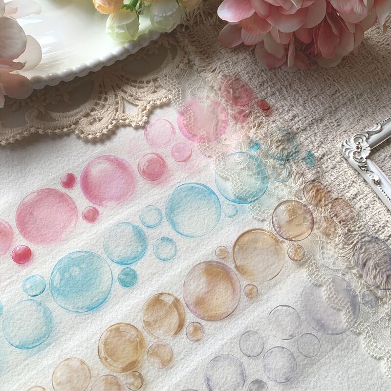 QYマステ9月新作Bubble Globe 4cm×5M PET