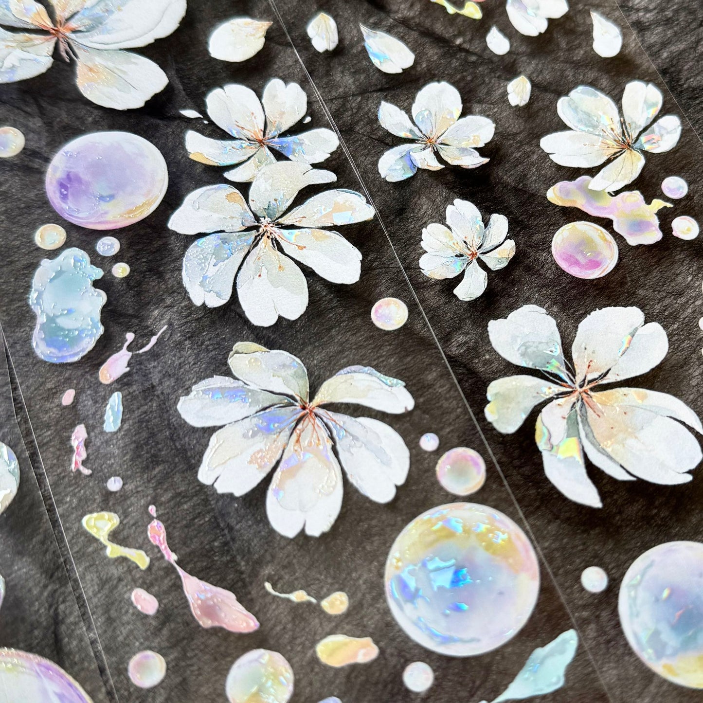 QYマステ7月新作♡Bubble flower 6cm×5M 貝殻光