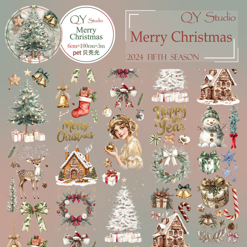 QYマステ★Merry Christmas 貝殻光
