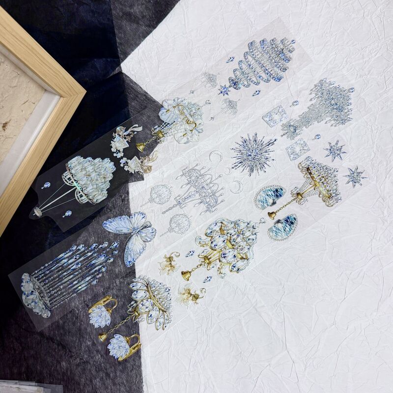 QYマステ1月新作Chandelier Night 6cm×5M 貝殻光