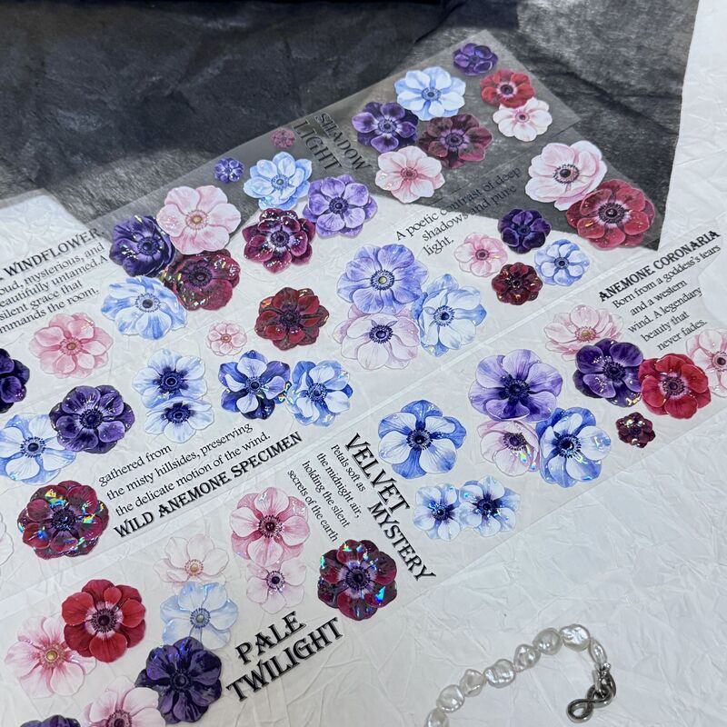 QYマステ10月新作Velvet Anemone 6cm×5M 貝殻光