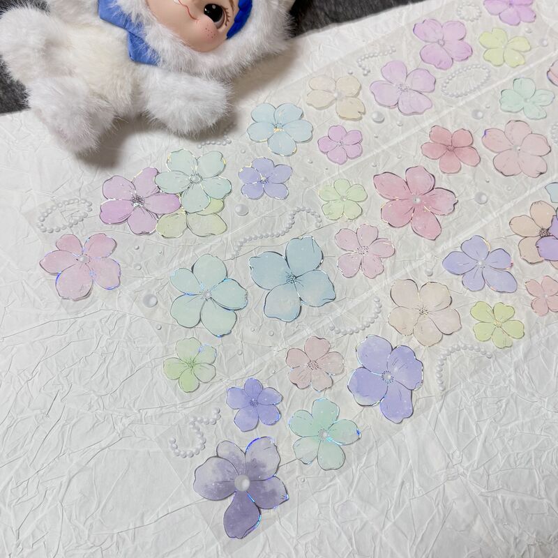 QYマステ11月新作floral rainbow  貝殻銀