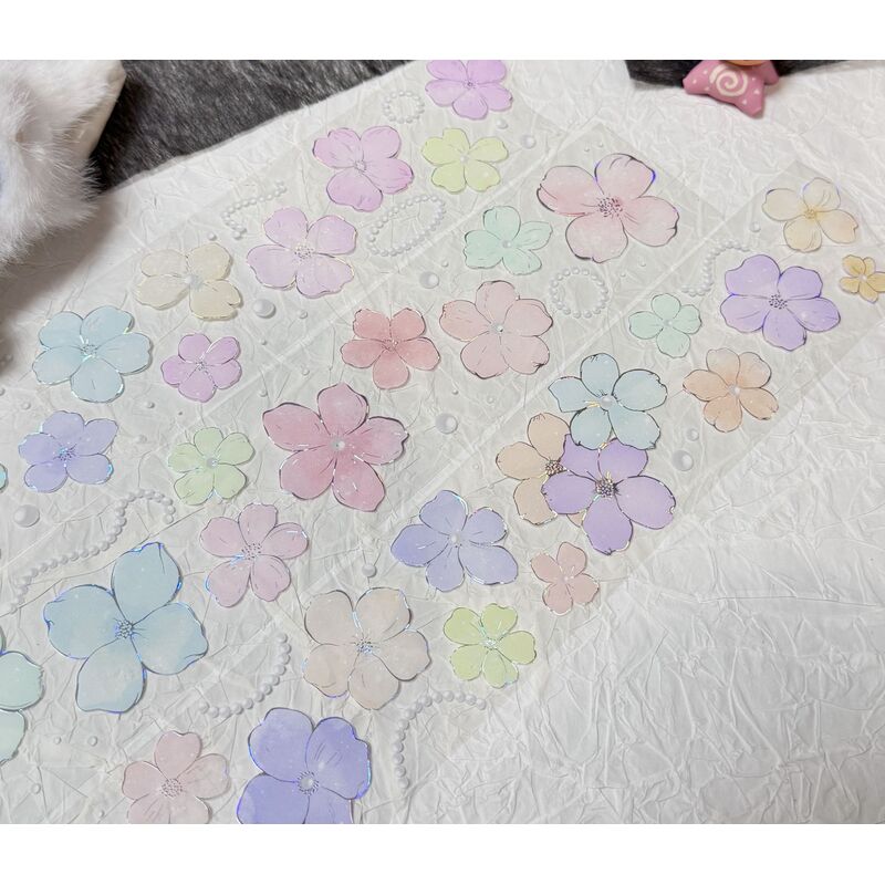 QYマステ11月新作floral rainbow  貝殻銀