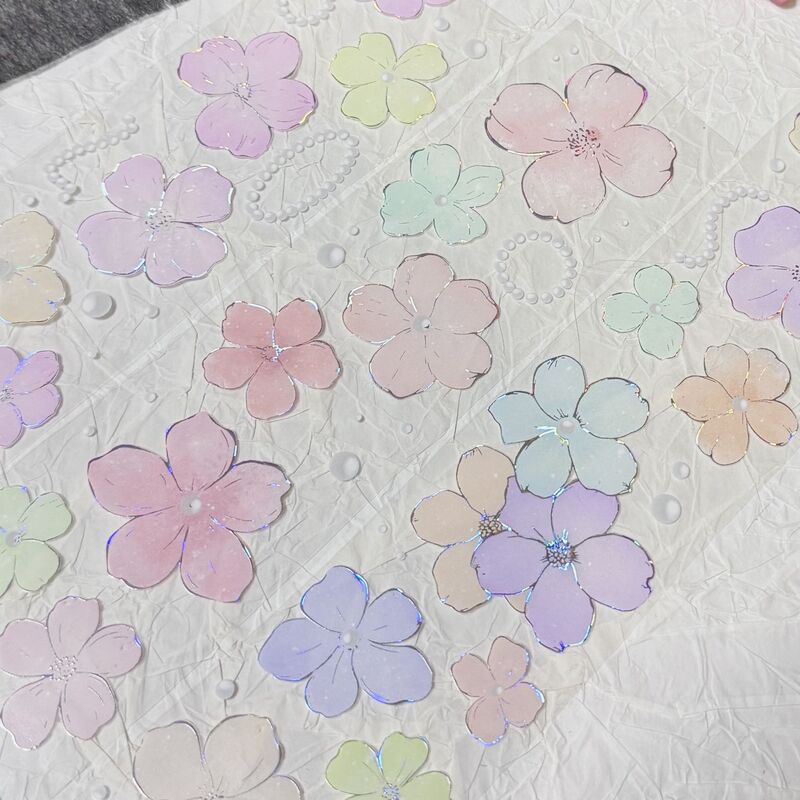 QYマステ11月新作floral rainbow  貝殻銀