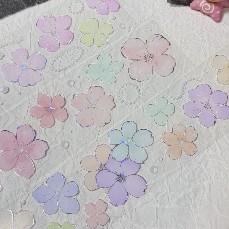 QYマステ11月新作floral rainbow  貝殻銀