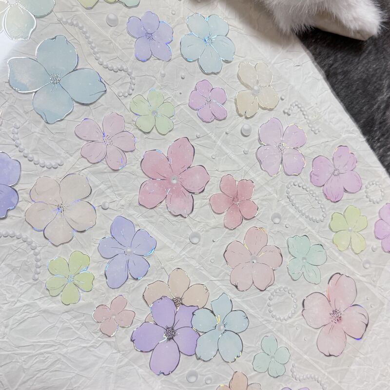 QYマステ11月新作floral rainbow  貝殻銀
