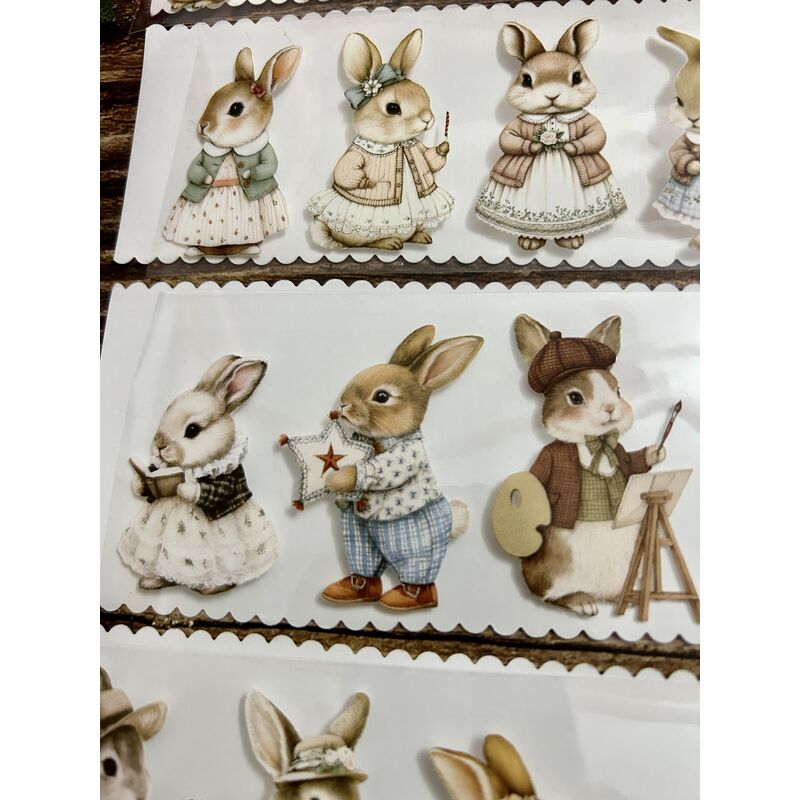 QYマステ8月新作☆many rabbits PET