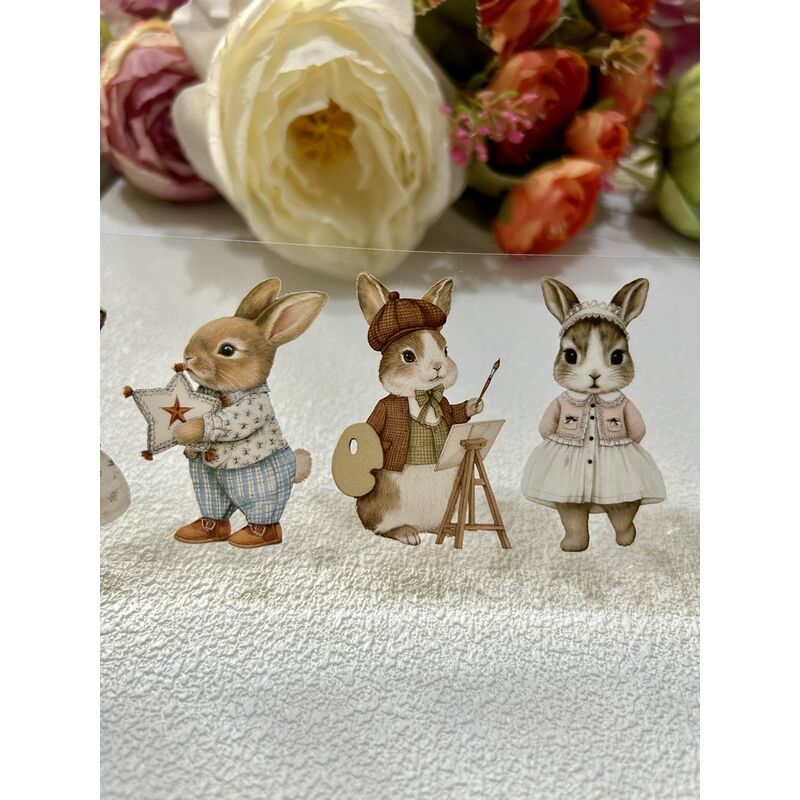 QYマステ8月新作☆many rabbits PET