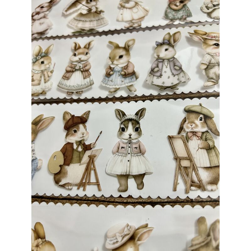 QYマステ8月新作☆many rabbits PET