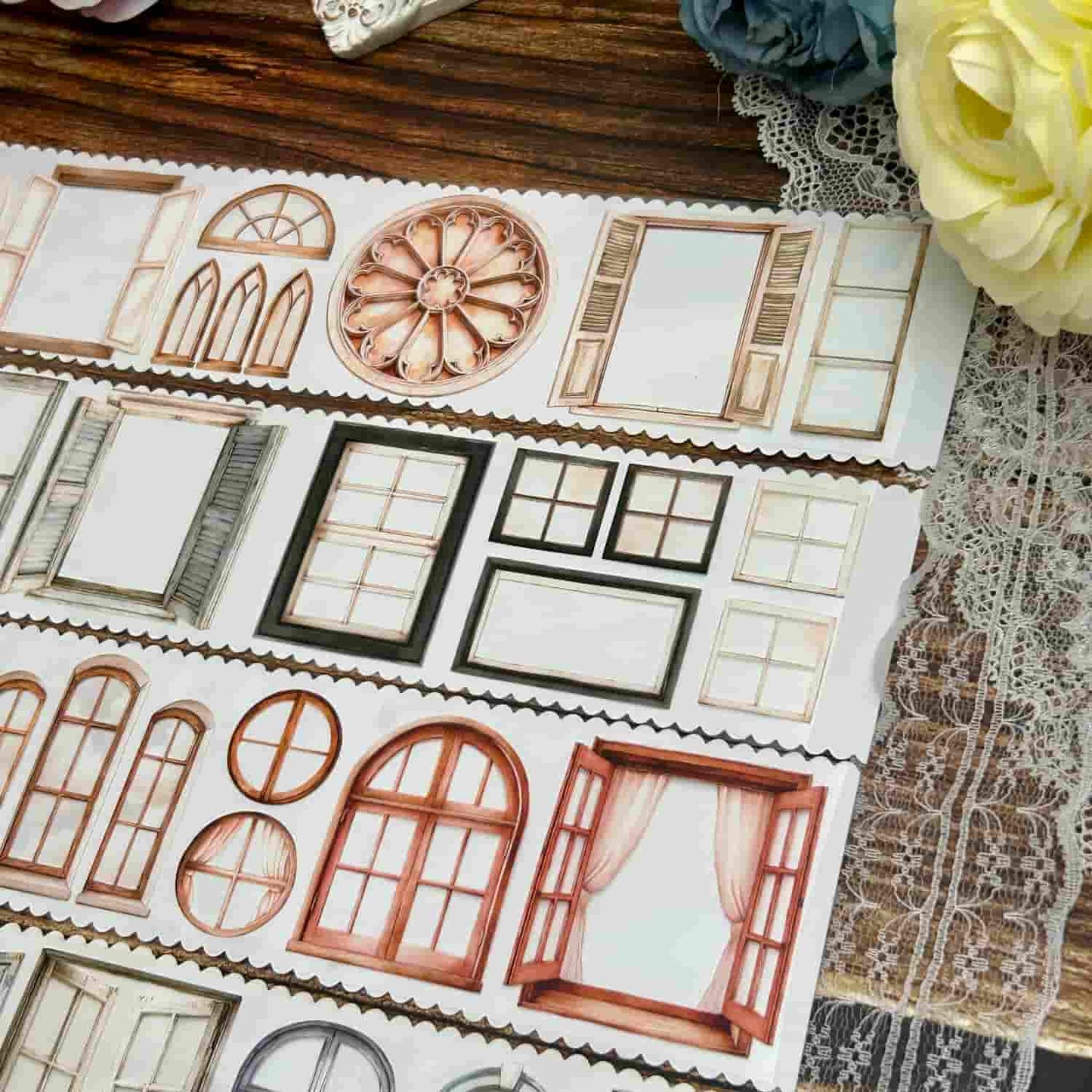 QYマステ11月新作wooden window PET