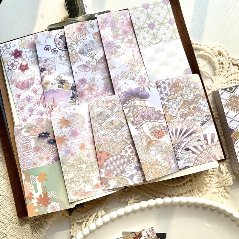 QYstudio9月新作 和素材ブック第二弾（5×10cm）50PC