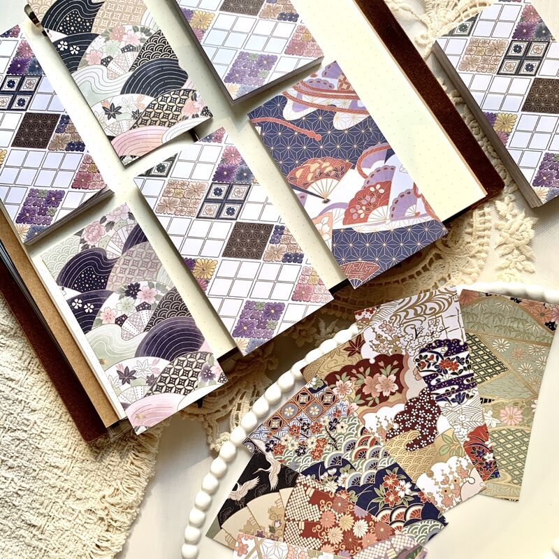 QYstudio9月新作 和素材ブック第二弾（5×10cm）50PC