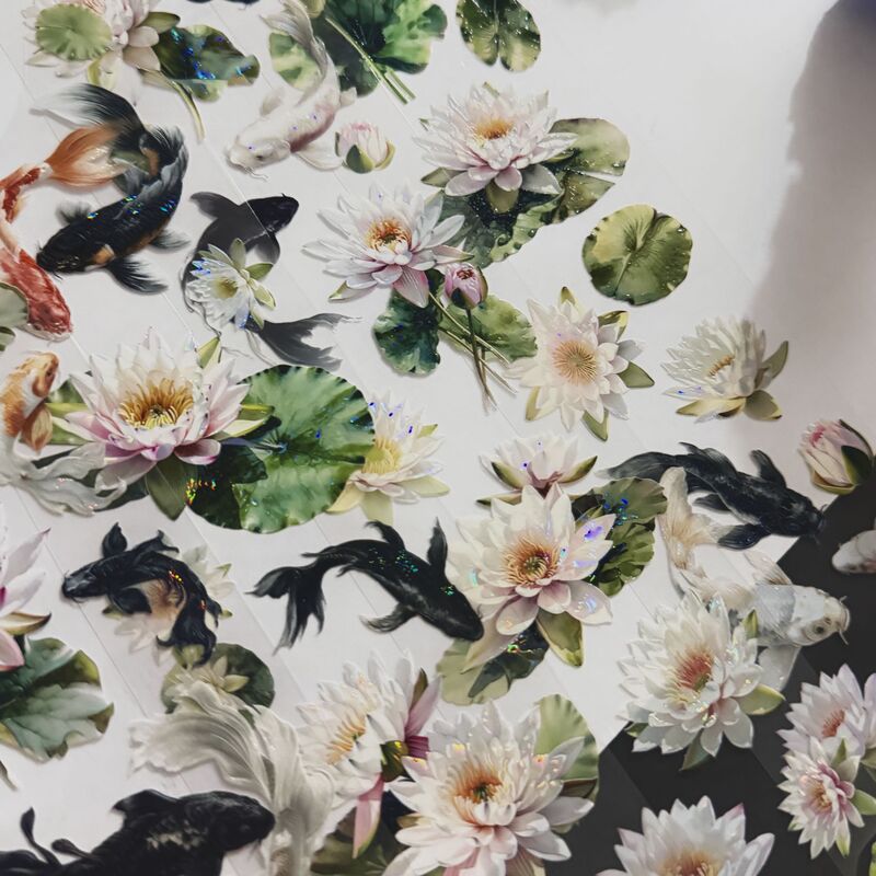 QYマステ7月新作 歩歩蓮華 6cm×5M 貝殻光