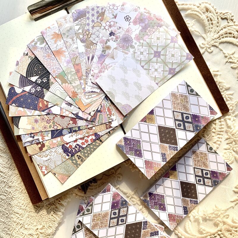QYstudio9月新作 和素材ブック第二弾（5×10cm）50PC