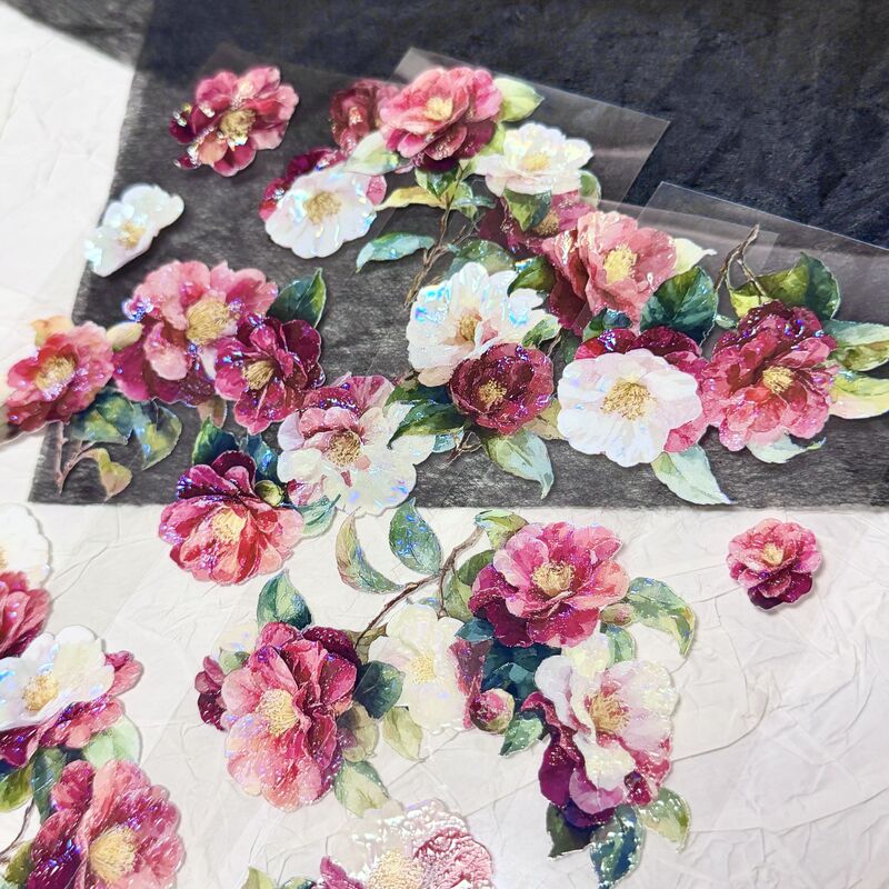 QYマステ6月新作 椿色の余韻  6cm×5M 貝殻光