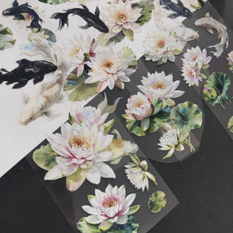 QYマステ7月新作 歩歩蓮華 6cm×5M 貝殻光