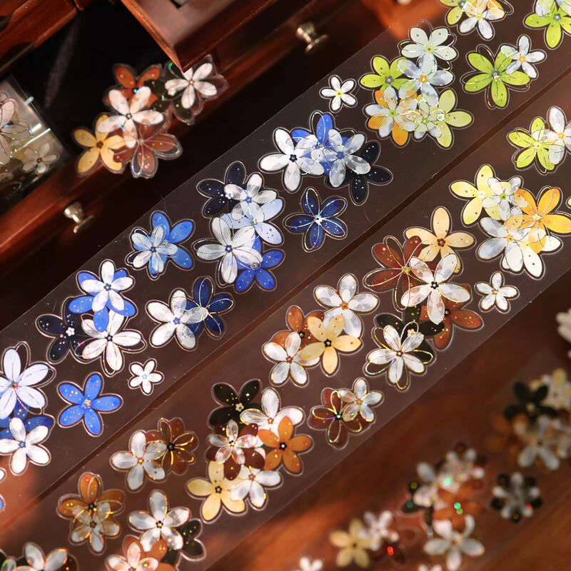 YIERマステ【陌上花】5.5cm×5M 貝殻光 型抜き