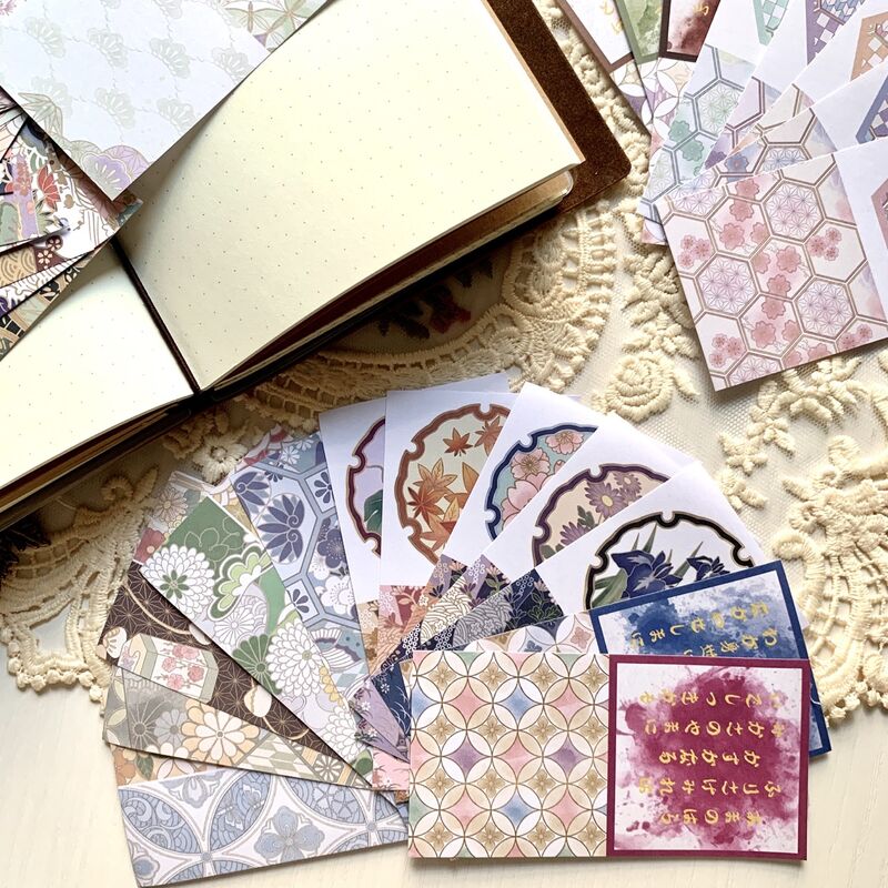 QYstudio9月新作 和素材ブック第二弾（5×10cm）50PC