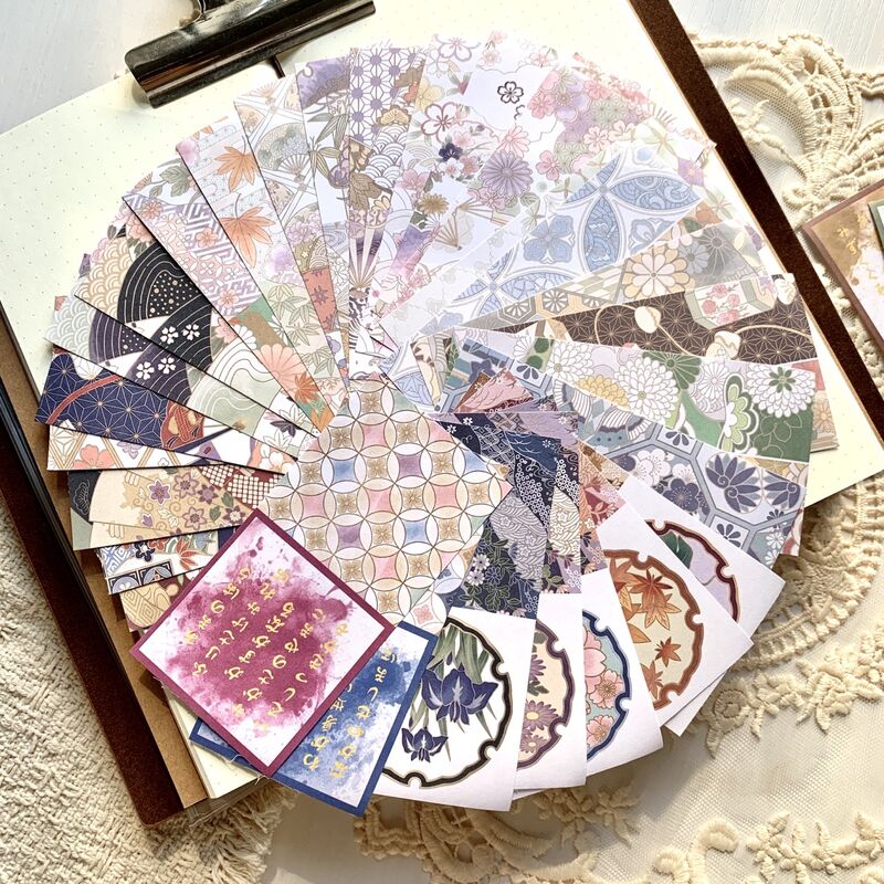 QYstudio9月新作 和素材ブック第二弾（5×10cm）50PC
