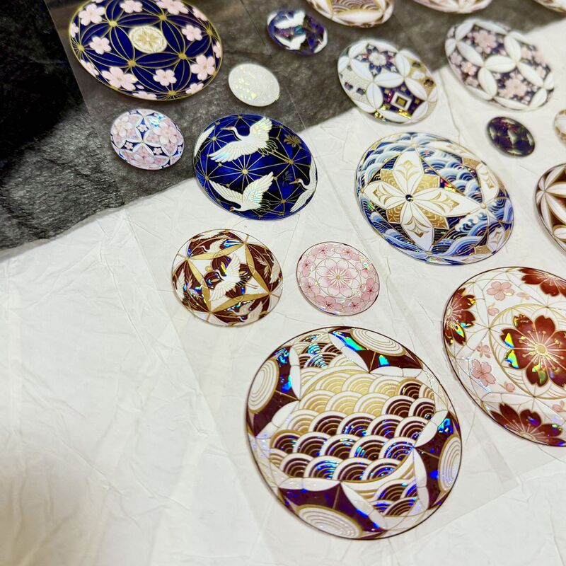 QYマステ5月新作 四季手毬‐雅 6cm×5M 貝殻光