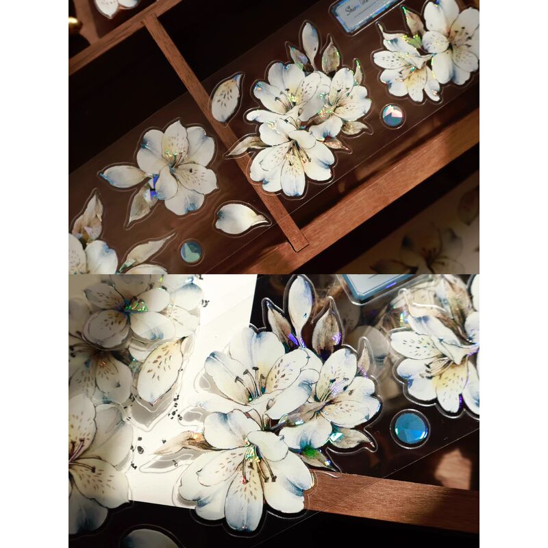 YIERマステ【蓝屿六初】貝殻光ダイカット