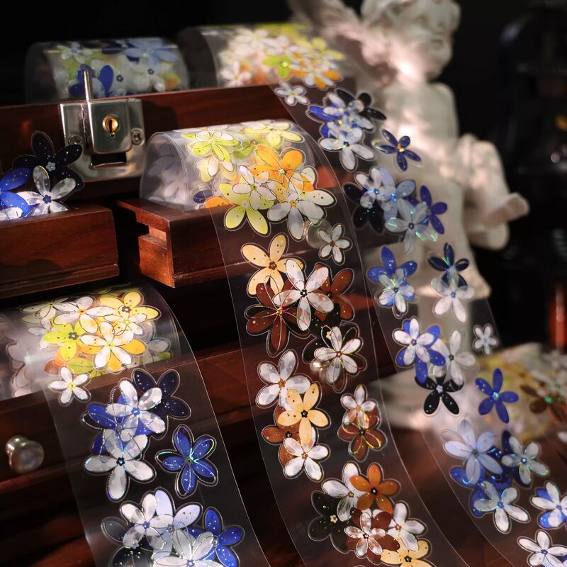YIERマステ【陌上花】5.5cm×5M 貝殻光 型抜き