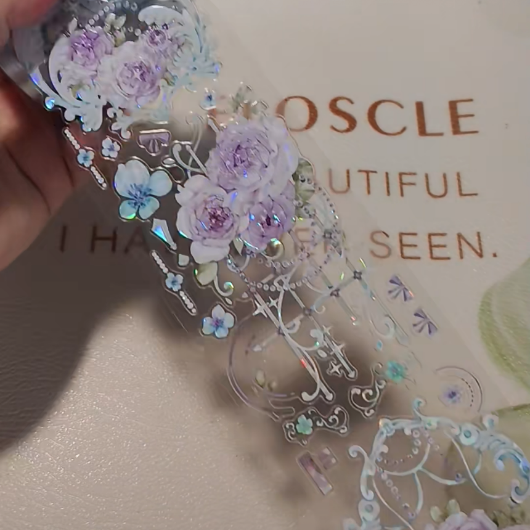 海外マスキングテープ花籠6cm×5M（5色5Mループ）貝殻光