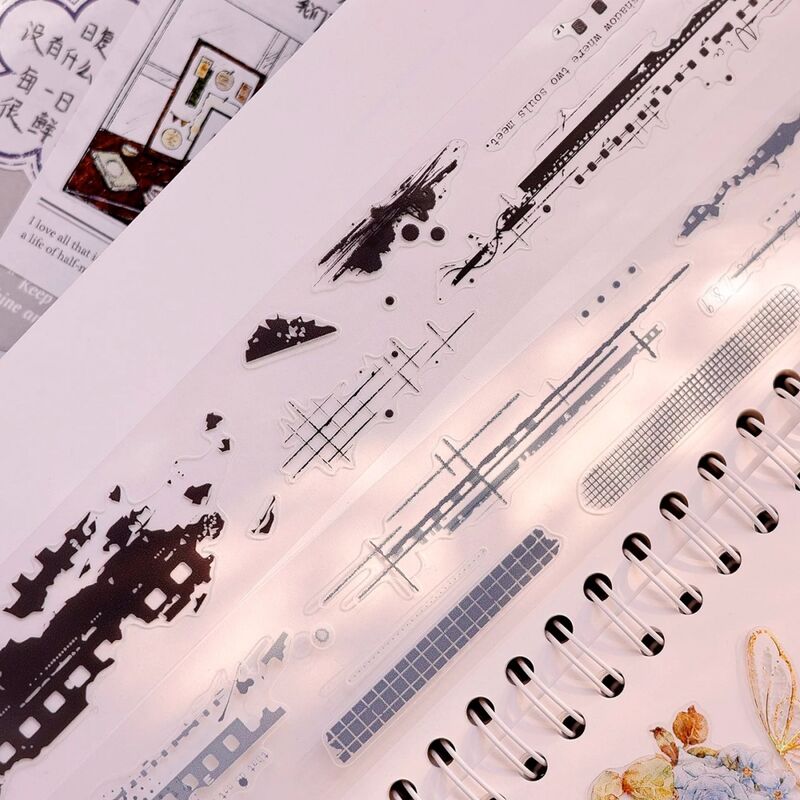 XBマステ【时过留痕○冷调】3cm×3M（300cmループ）PET型抜き