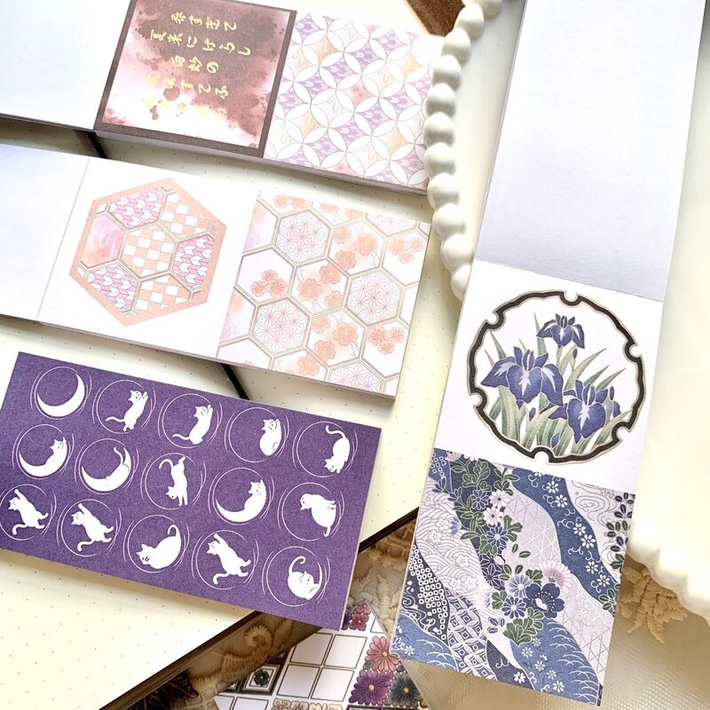 QYstudio9月新作 和素材ブック第二弾（5×10cm）50PC