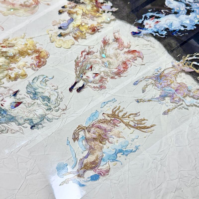 QYマステ6月新作 雲上の神獣  6cm×5M 貝殻光