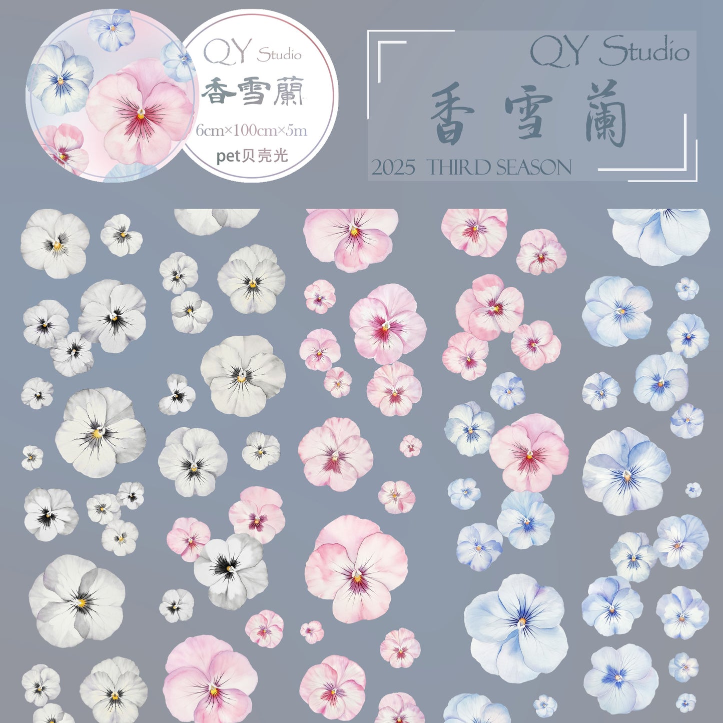 QYマステ6月新作◆香雪蘭 貝殻光