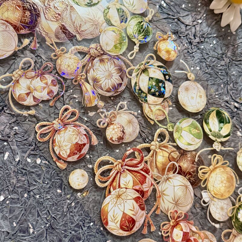 QYマステ9月新作夕糸手毬・萩 6cm×5M 貝殻光