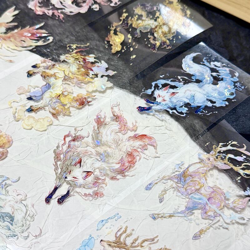 QYマステ6月新作 雲上の神獣  6cm×5M 貝殻光