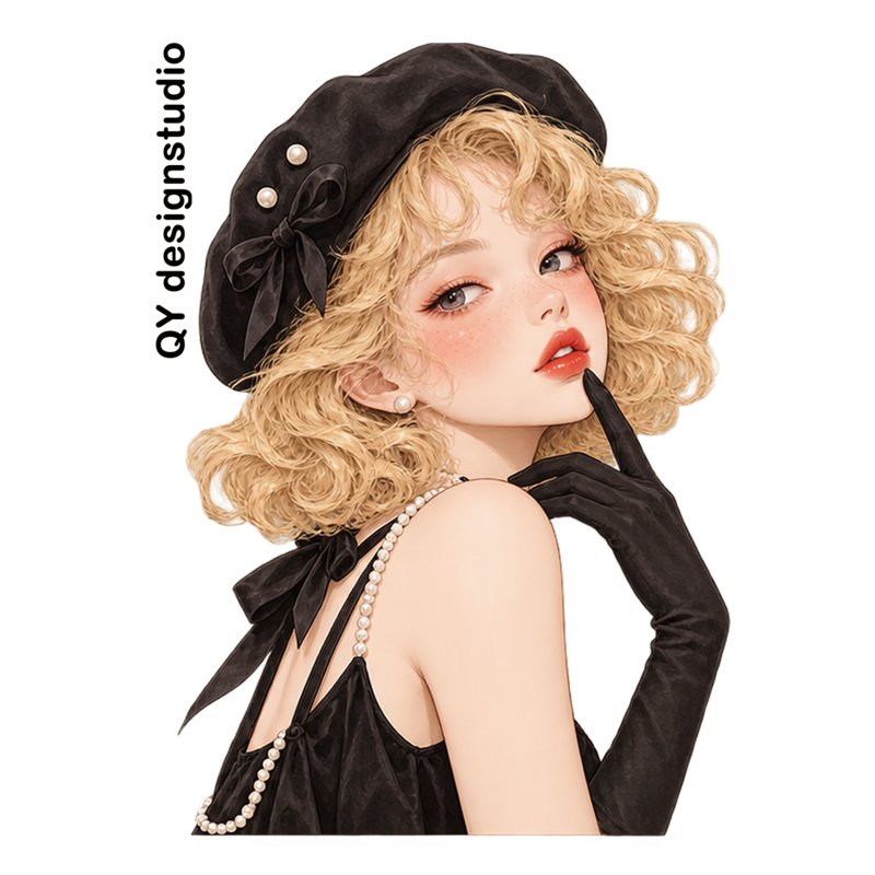 QYstudio9月新作ステッカーBセット4種類4枚