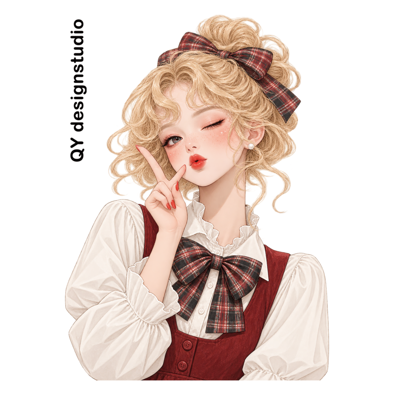 QYstudio9月新作ステッカーBセット4種類4枚