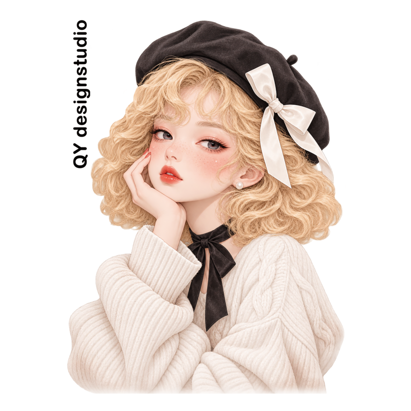 QYstudio9月新作ステッカーBセット4種類4枚