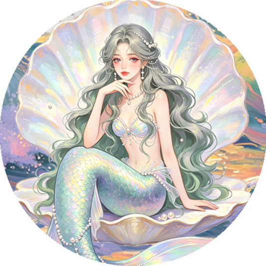 QYマステ7月新作 Aqua Siren 6cm×5M 貝殻光