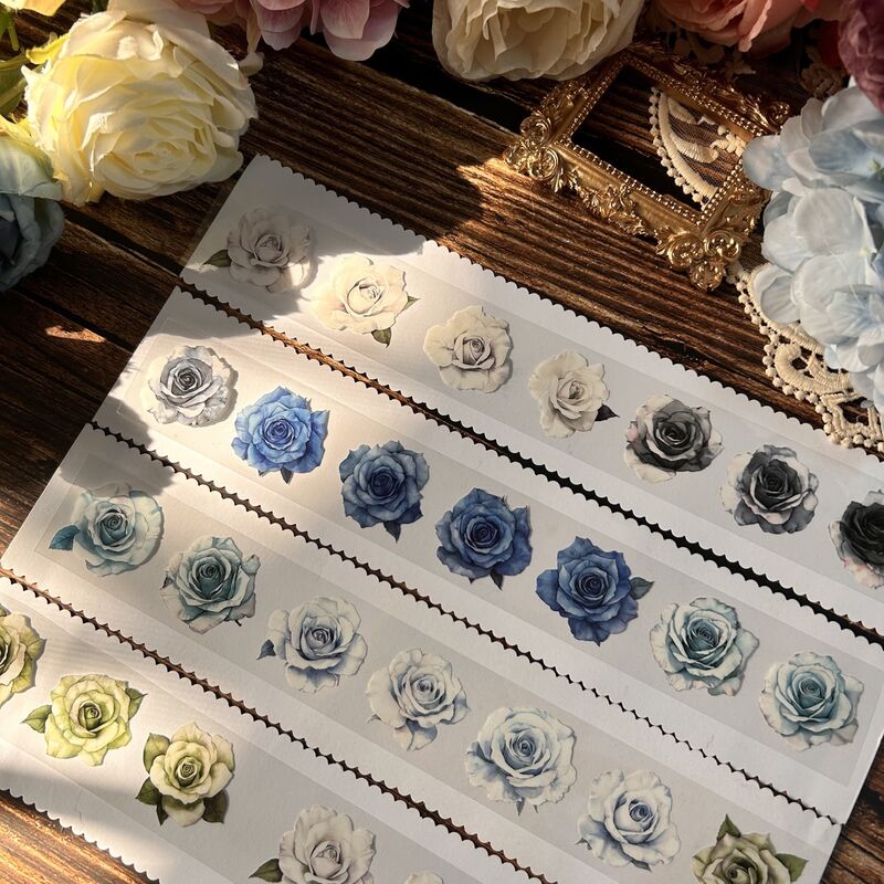 QYマステ1月新作Blue Rose 4cm×5M PET
