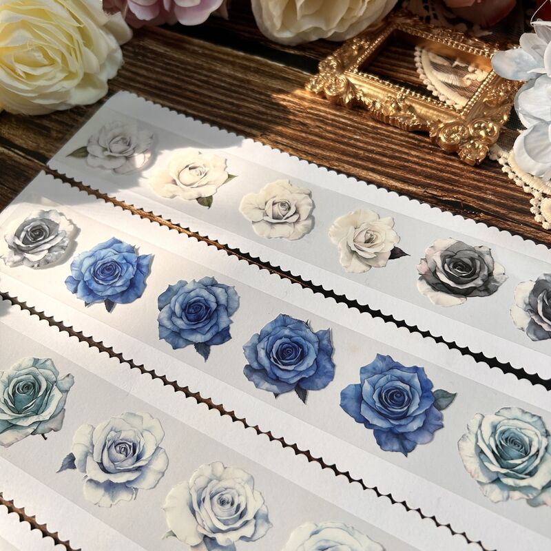 QYマステ1月新作Blue Rose 4cm×5M PET