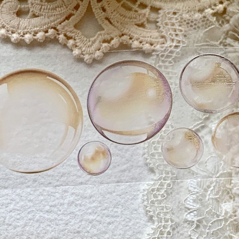 QYマステ9月新作Bubble Globe 4cm×5M PET