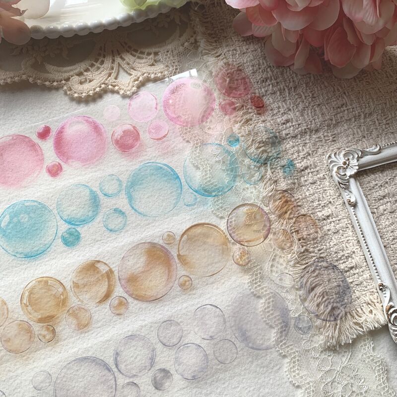 QYマステ9月新作Bubble Globe 4cm×5M PET