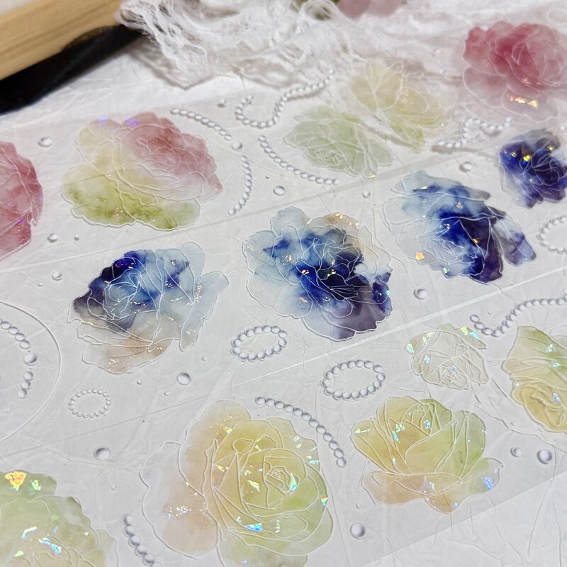 【復刻】QYマステ10月Candy Rose(復刻) 6cm×5M 貝殻光