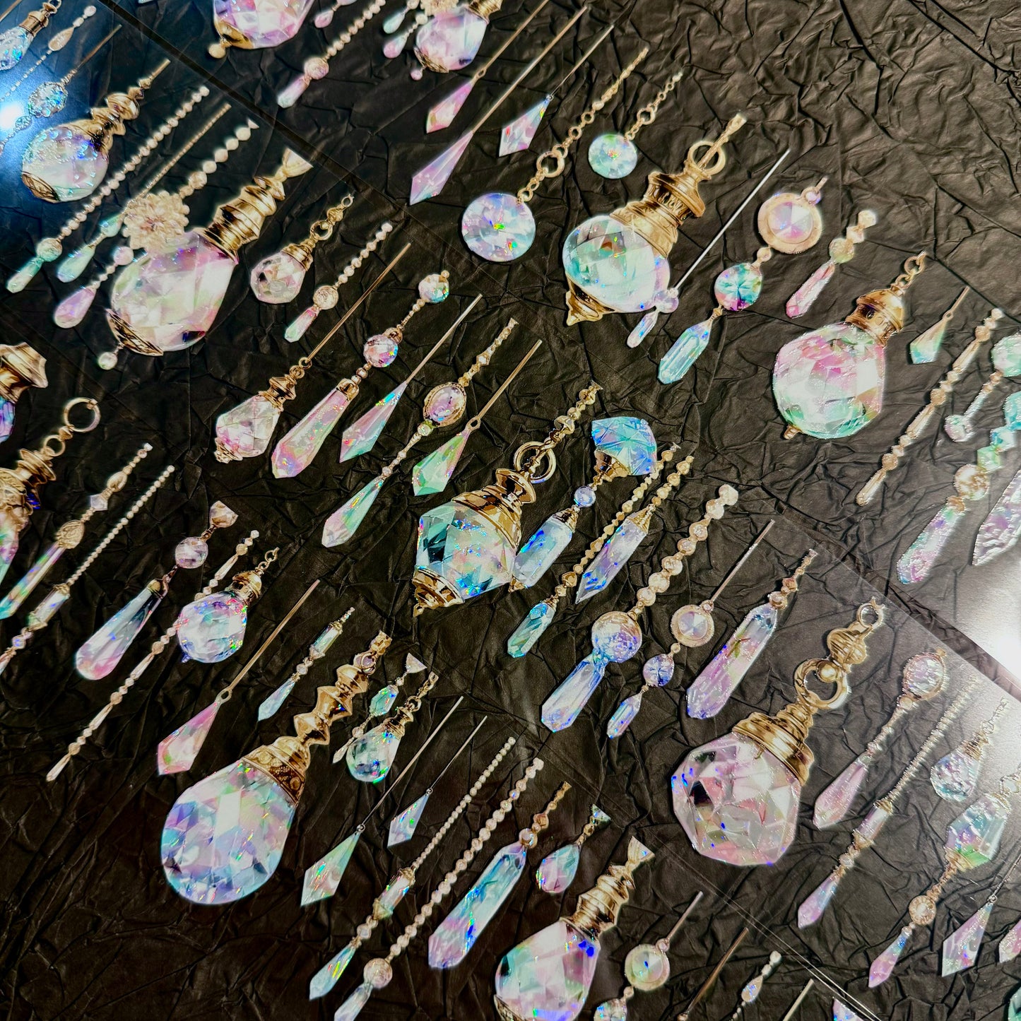 QYマステ廃盤品余剰分Crystal Last night 6cm×5M 貝殻光