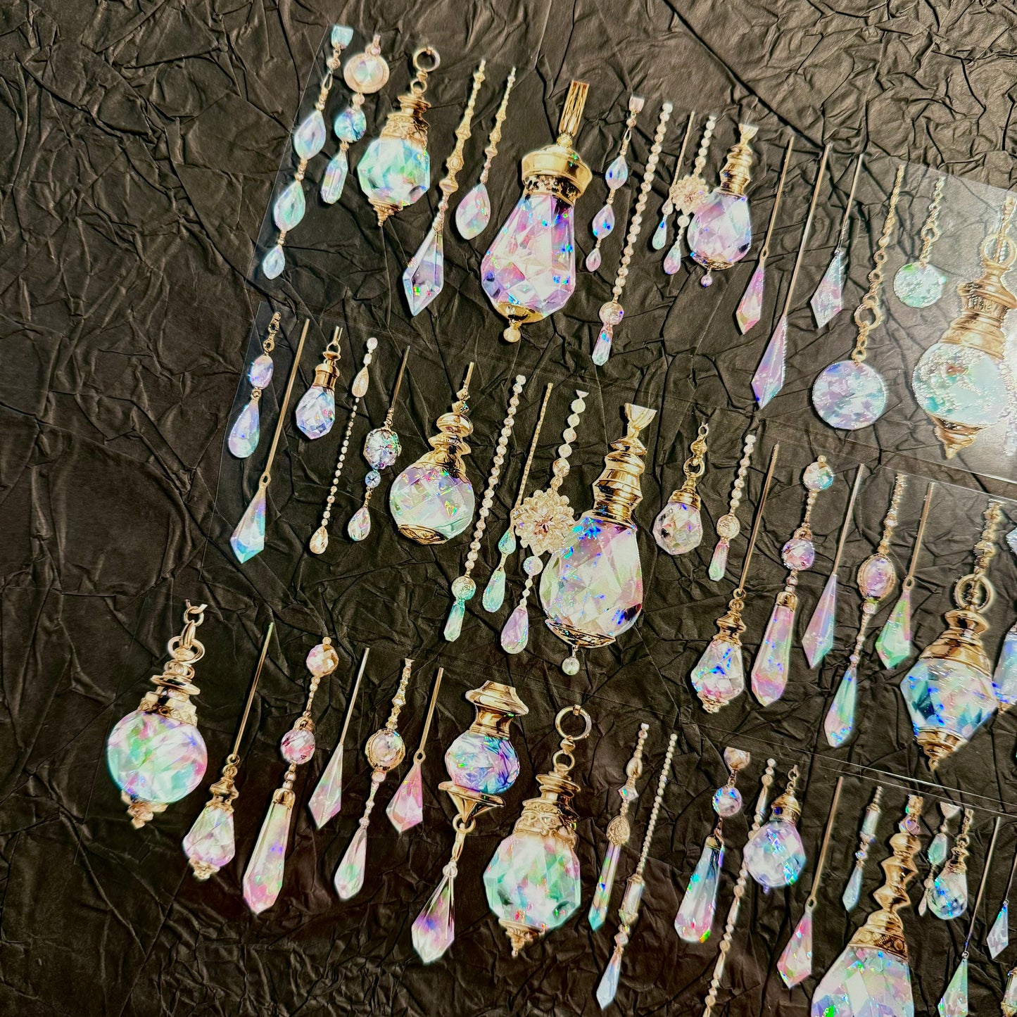 QYマステ廃盤品余剰分Crystal Last night 6cm×5M 貝殻光